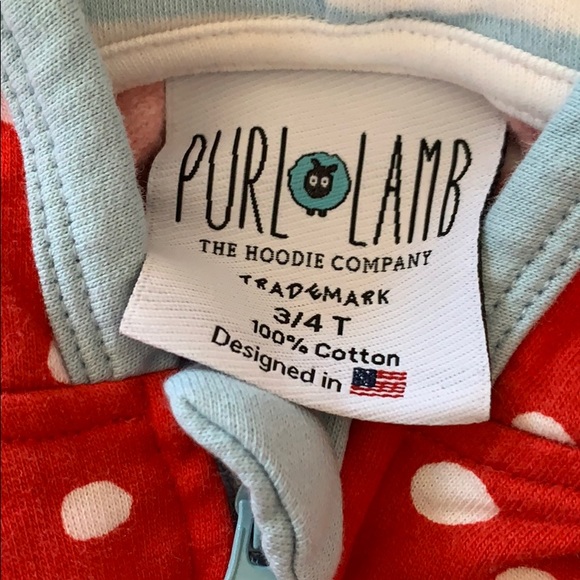 Purl Lamb Bear Hoodie Jumpsuit - Picture 3 of 4